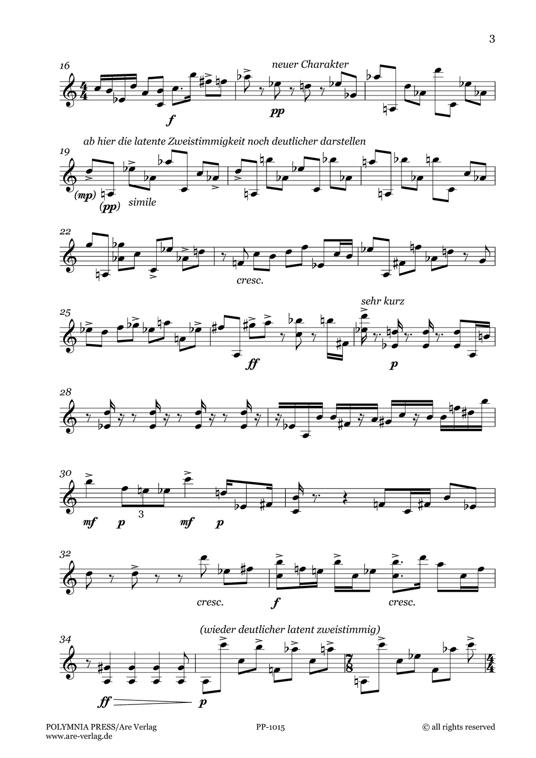 Are Musik Verlag Ulrich Schultheiss Etüde für Marimbaphon 1994 Noten