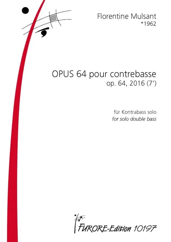 Furore Edition Opus 64 Kontrabass solo Noten 7 Minuten