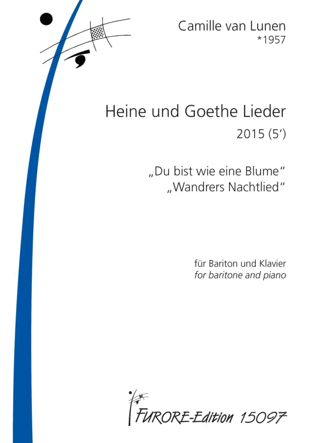 Furore Edition Heine und Goethe Lieder für Bariton und Klavier