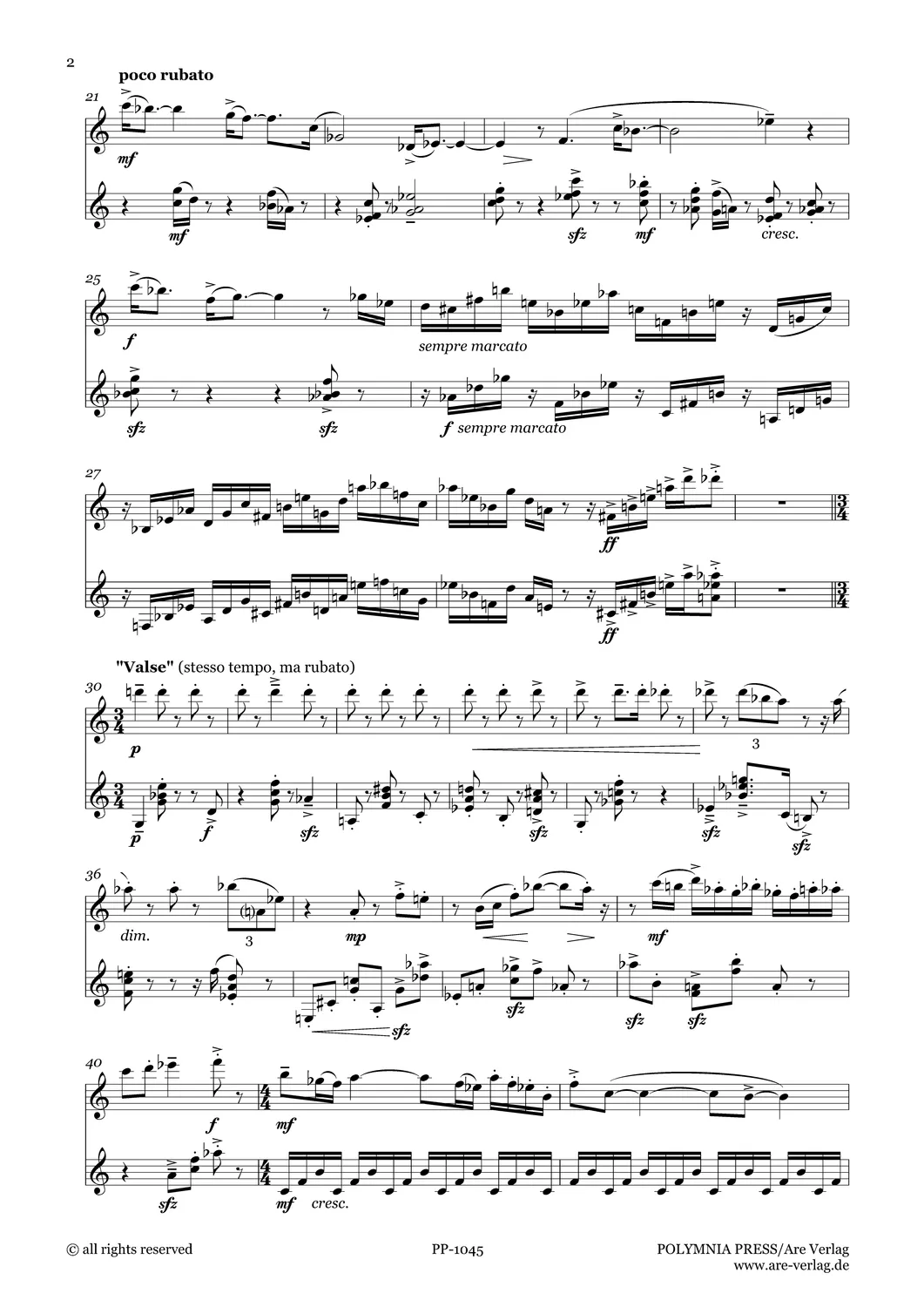 Are Musik Verlag Schultheiss ballo Noten