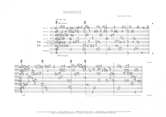 Furore Edition Context Partitur Flöten Streicher Klavier