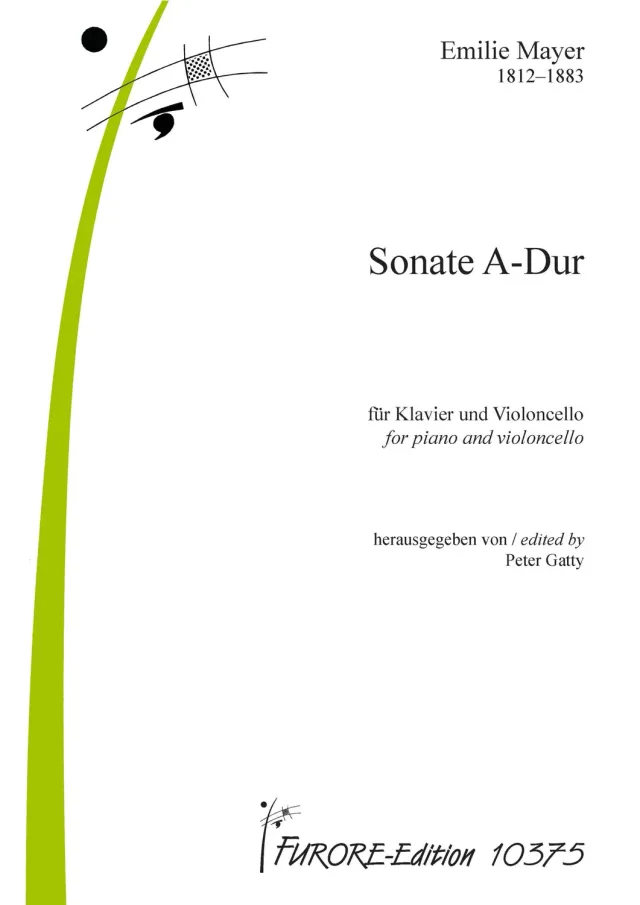 Furore Edition Mayer Sonate A-Dur Violoncello Klavier Noten