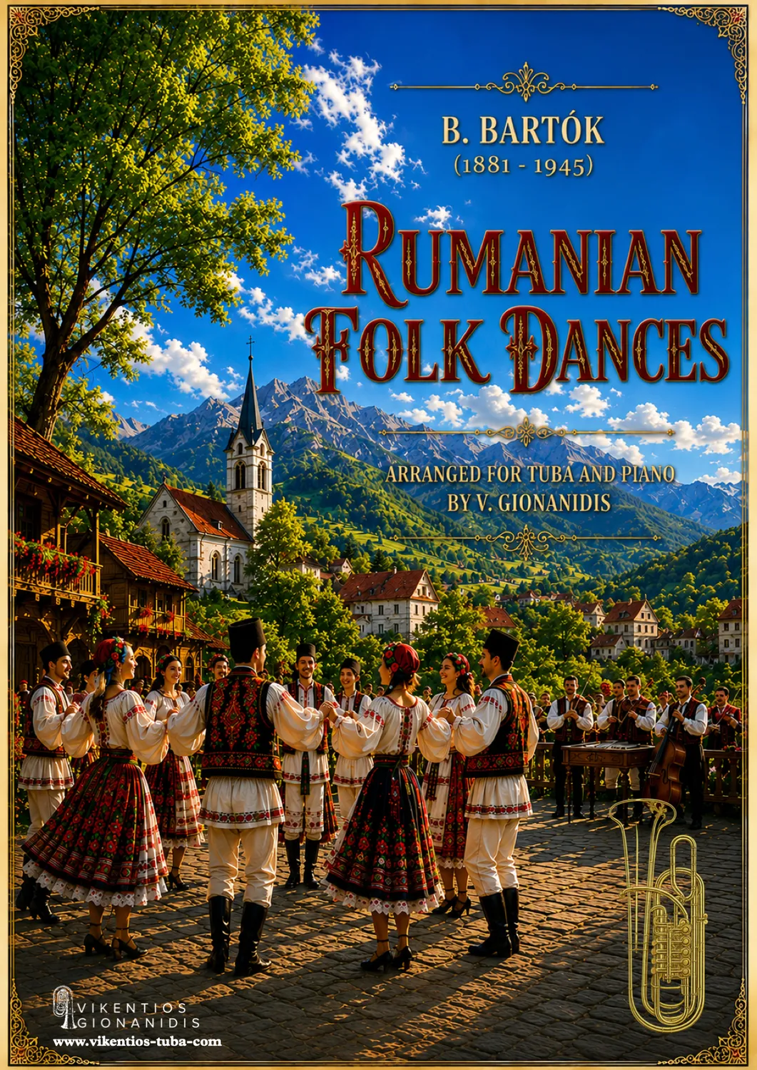 Vikentios Gionanidis Rumanian Folk Dances Noten für Tuba