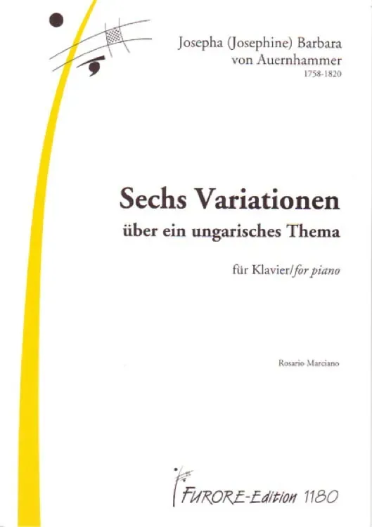 Furore Edition Sechs Variationen Klaviernoten Partitur