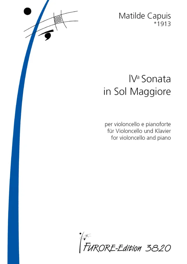 Furore Edition IV. Sonate G-Dur Noten Partitur und Stimmen