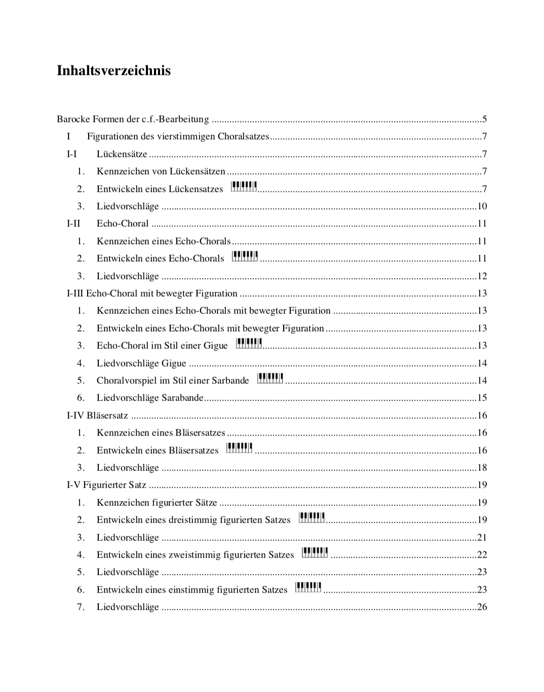 Are Musik Verlag Module zur Orgelimprovisation IV – Barocke Formen der c.f.-Bearbeitung