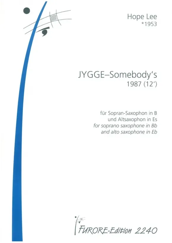 Furore Edition Jygge-Somebody’s Noten Saxophon Duo