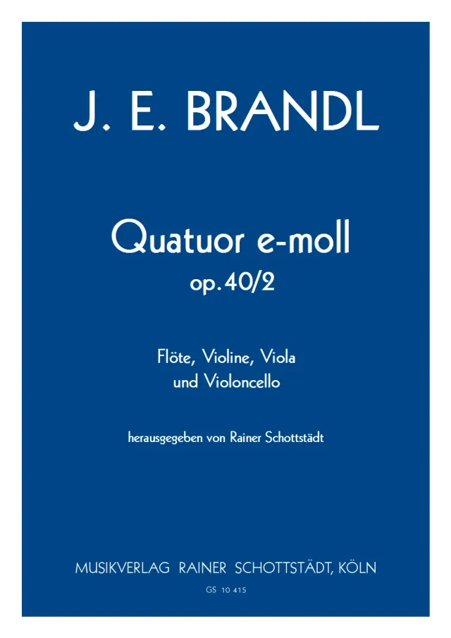 Musikverlag Rainer Schottstädt Quatuor D-dur op.40/2 für Flöte und Streichtrio