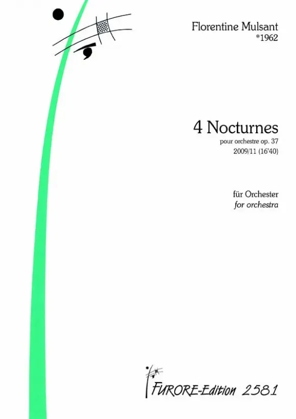 Furore Edition 4 Nocturnes für Orchester op. 37 Mietmaterial