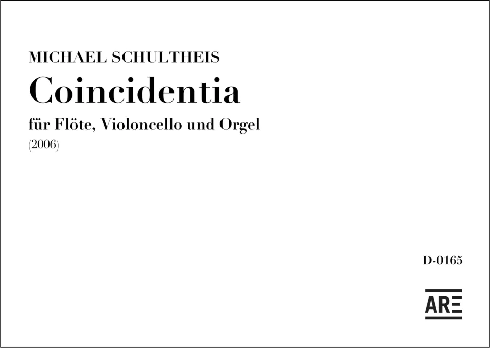 Are Musik Verlag Schultheis Coincidentia Noten Trio