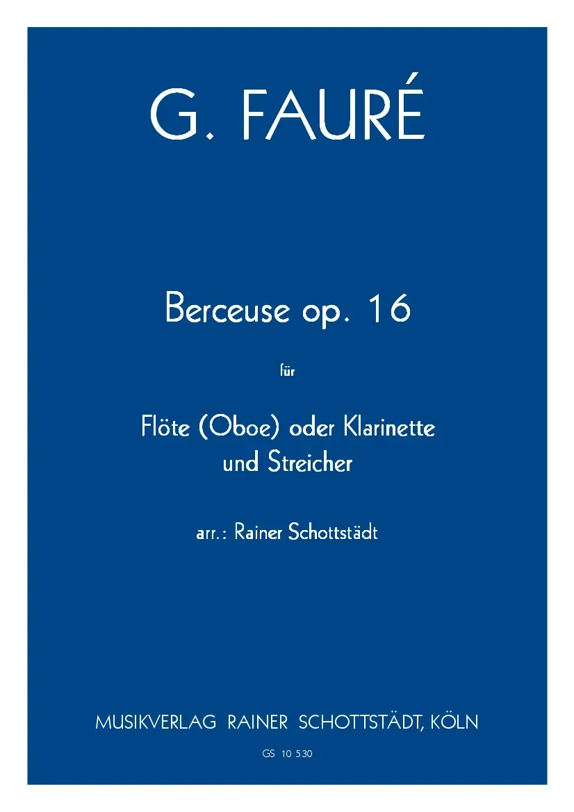 Musikverlag Rainer Schottstädt Berceuse op. 16 Zusatzstimme Streicher Noten