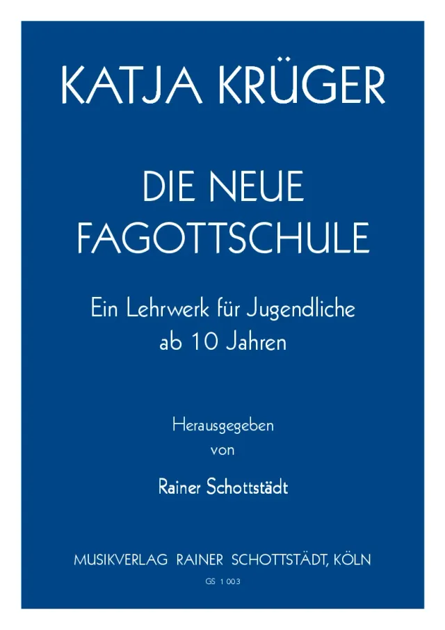 Musikverlag Rainer Schottstädt Die Neue Fagottschule Noten Fagott