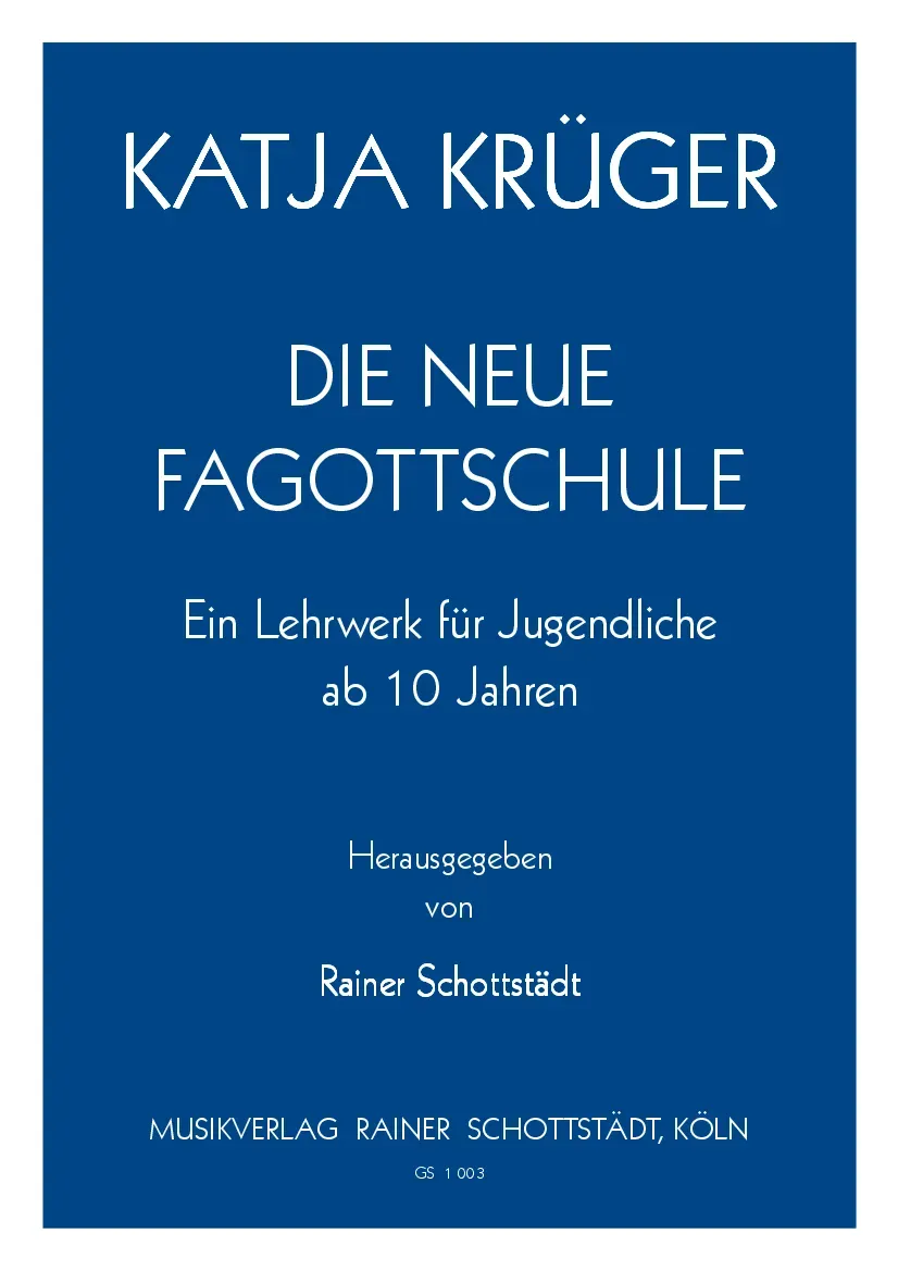 Musikverlag Rainer Schottstädt Die Neue Fagottschule Noten Fagott