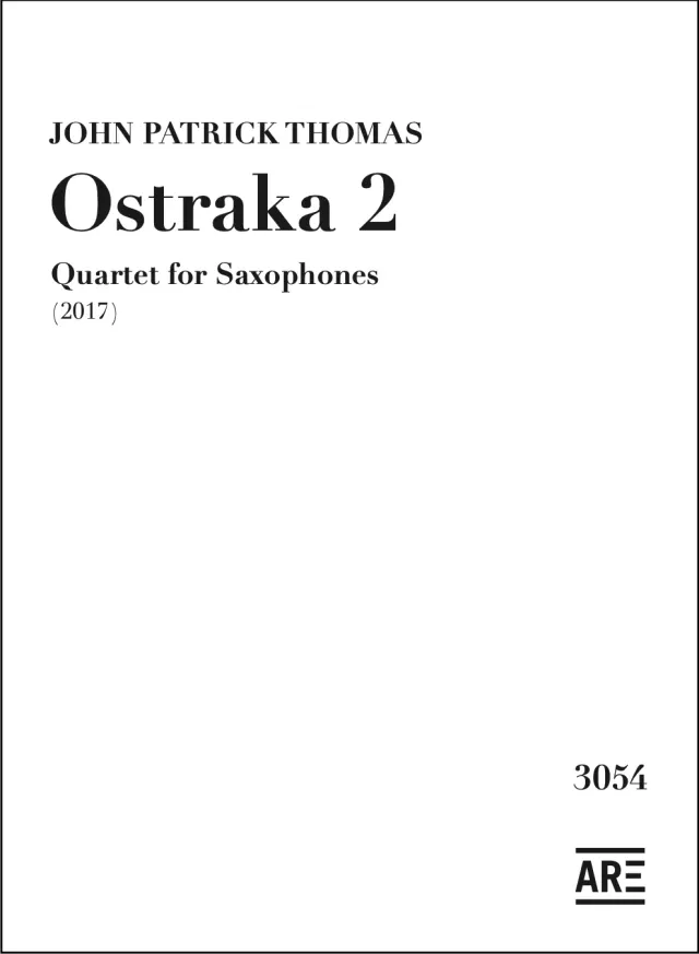 Are Musik Verlag Thomas Ostraka 2 Saxophonquartett Noten