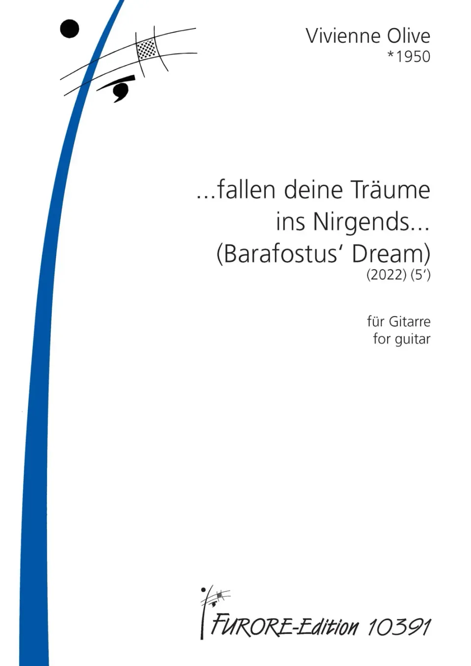 Furore Edition your dreams fall nowhere Noten 5 Minuten