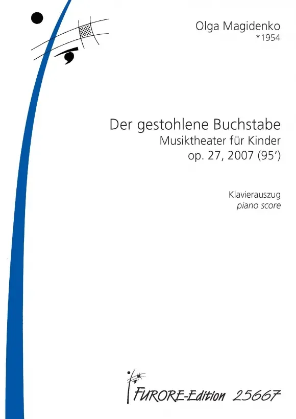 Furore Edition Der gestohlene Buchstabe KA Klavierauszug