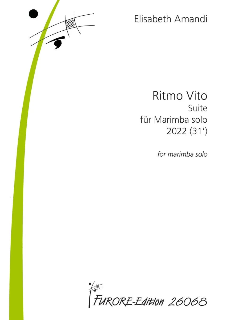 Furore Edition Ritmo Vito Suite für Marimba solo