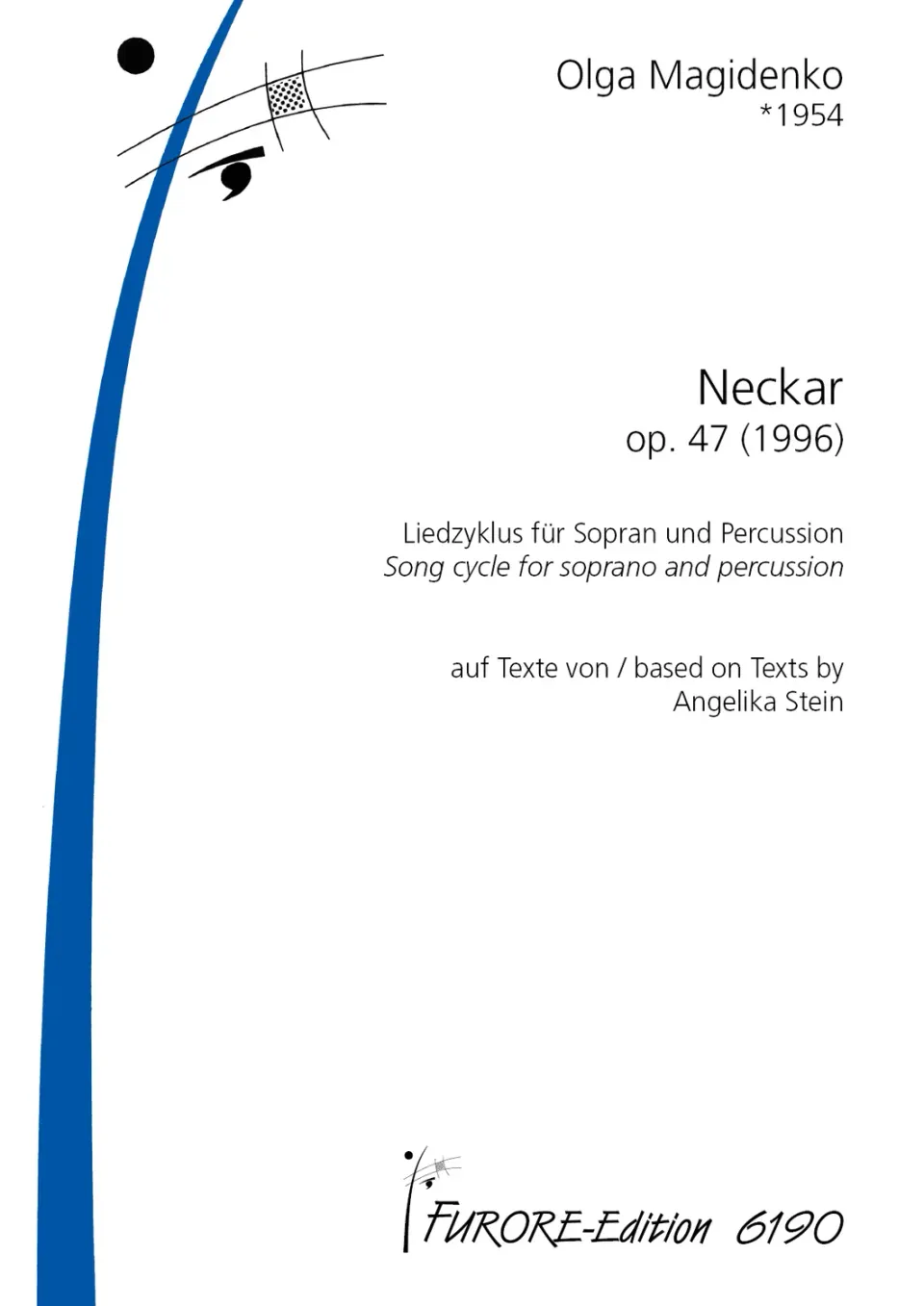 Furore Edition Neckar für Sopran und Percussion Partitur