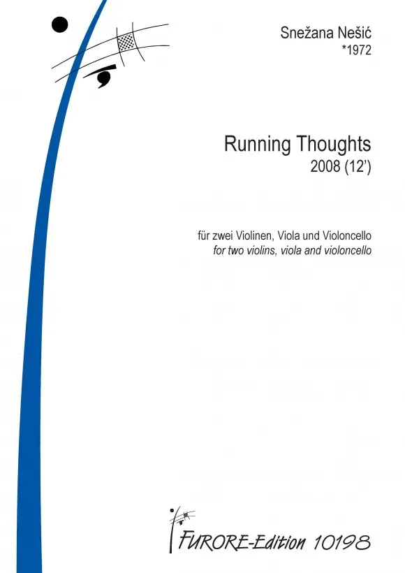 Furore Edition Running Thoughts Streichquartett Noten schwer
