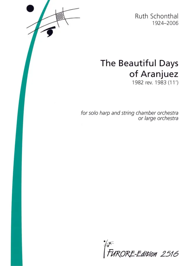 Furore Edition The beautiful day of Aranjuez Harfe Partitur