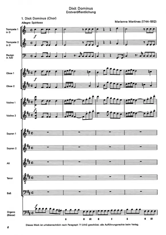 Furore Edition Dixit Dominus Chorpartitur