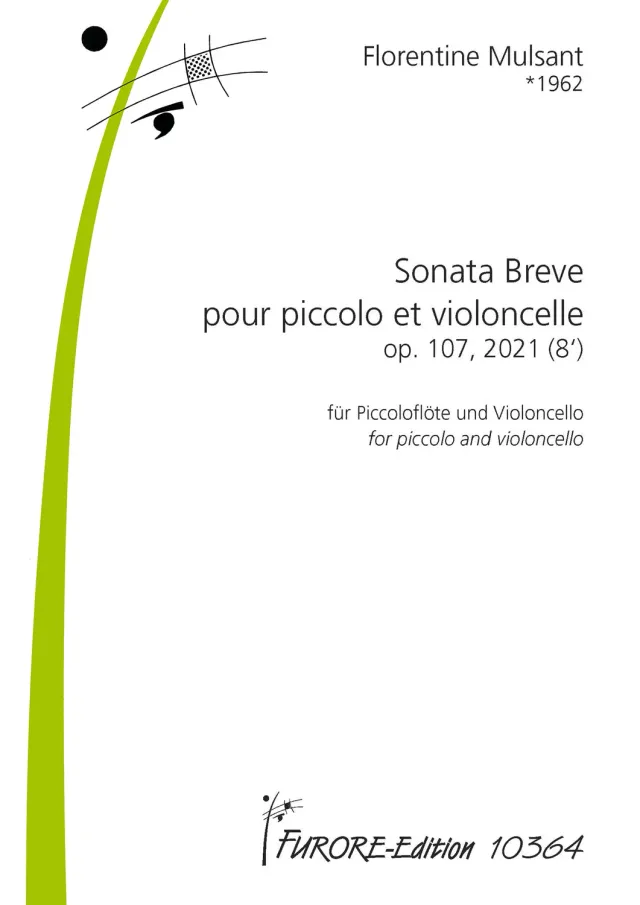 Furore Edition Sonata Breve op. 107 Noten Piccolo Cello