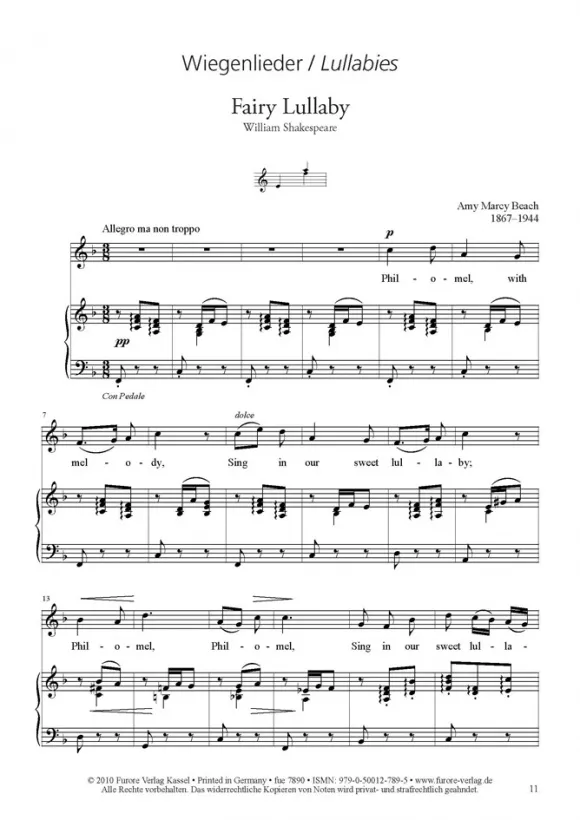 Furore Edition Weihnachtslieder von Komponistinnen 4 Noten Gesang Klavier