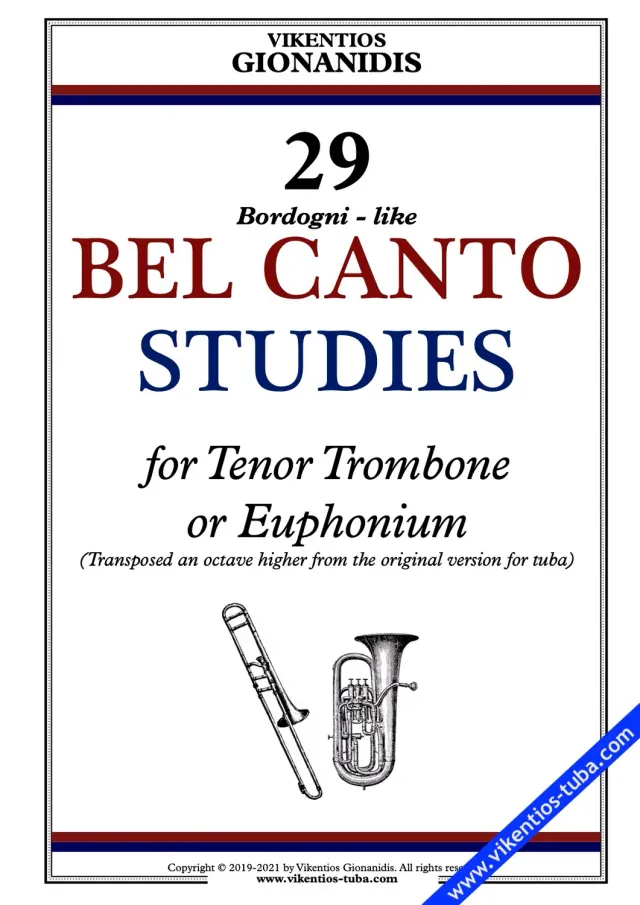 Vikentios Gionanidis 29 Bel Canto Studies Noten