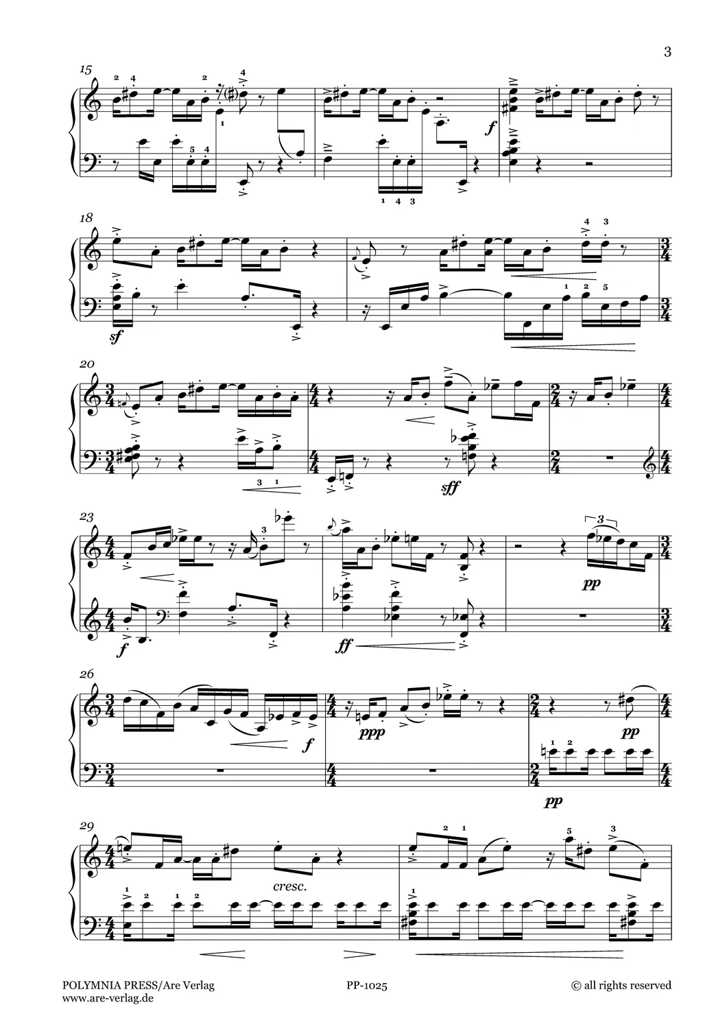 Are Musik Verlag Schultheiss no rest Noten