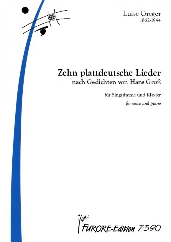 Furore Edition Zehn plattdeutsche Lieder Noten Stimme Klavier