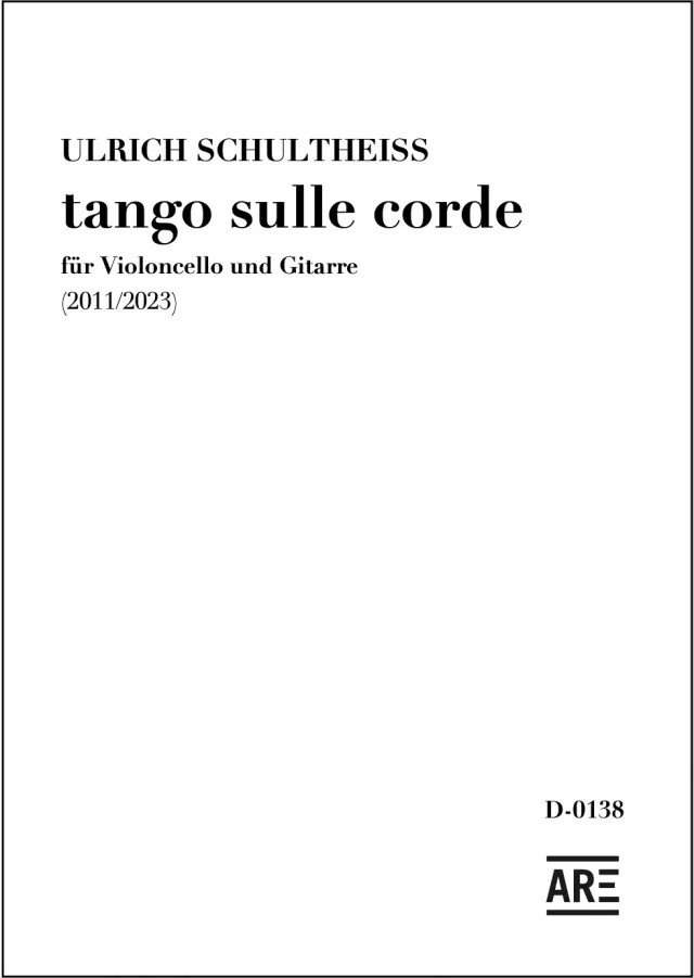 Are Musik Verlag Schultheiss tango sulle corde Noten