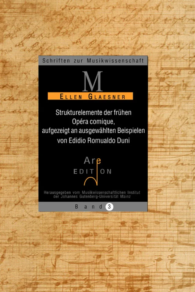 Are Musik Verlag Strukturelemente frühe Opéra comique Buch