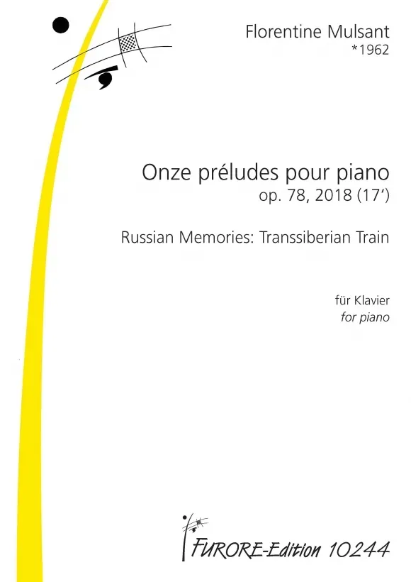 Furore Edition Onze préludes op. 78 Klaviernoten 11 Stücke