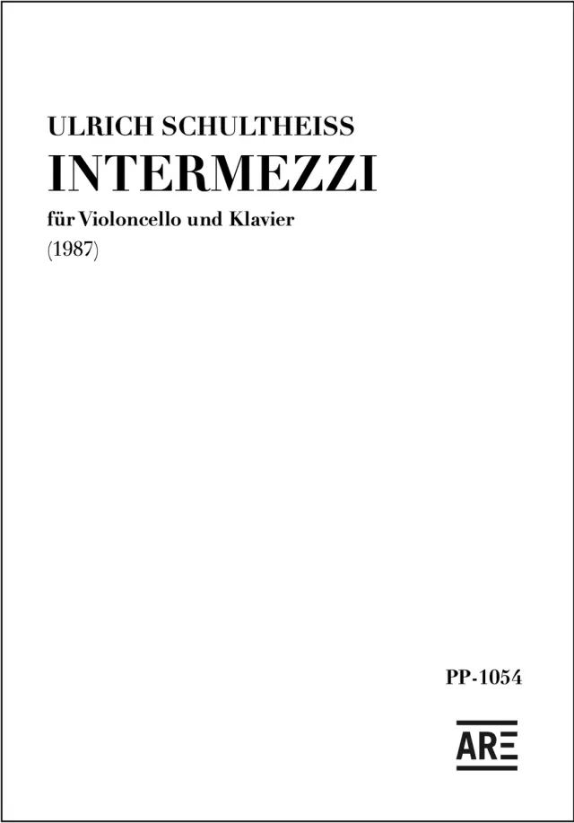 Are Musik Verlag INTERMEZZI für Violoncello und Klavier (1987) Noten