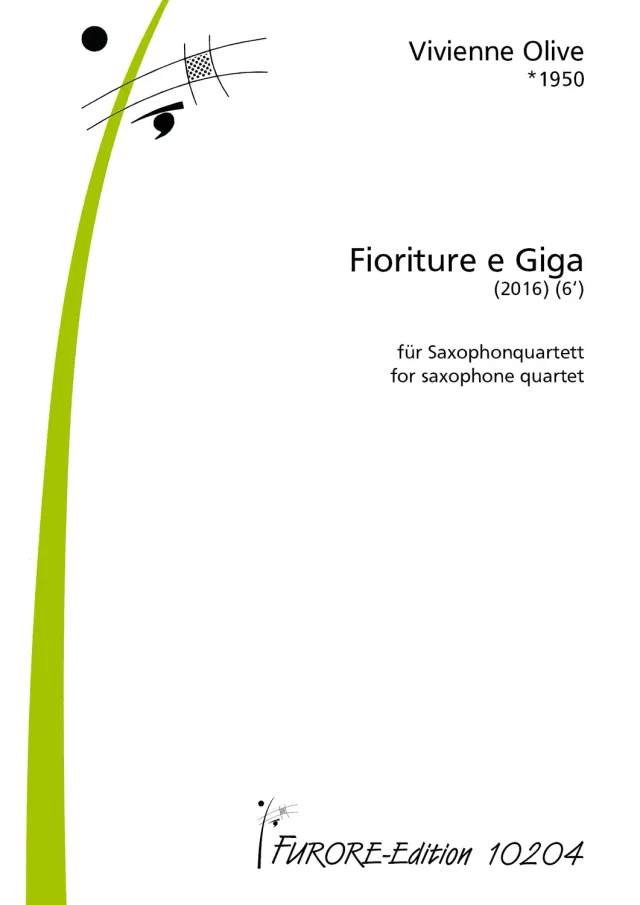 Furore Edition Fioriture e Giga Noten für Saxophonquartett