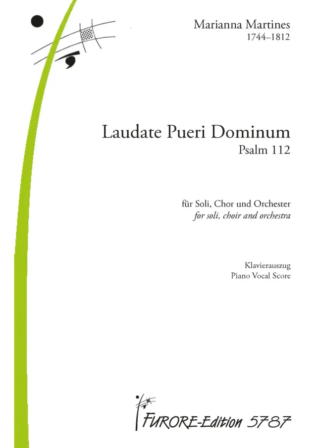 Furore Edition Laudate Pueri Dominum Klavierauszug Chor