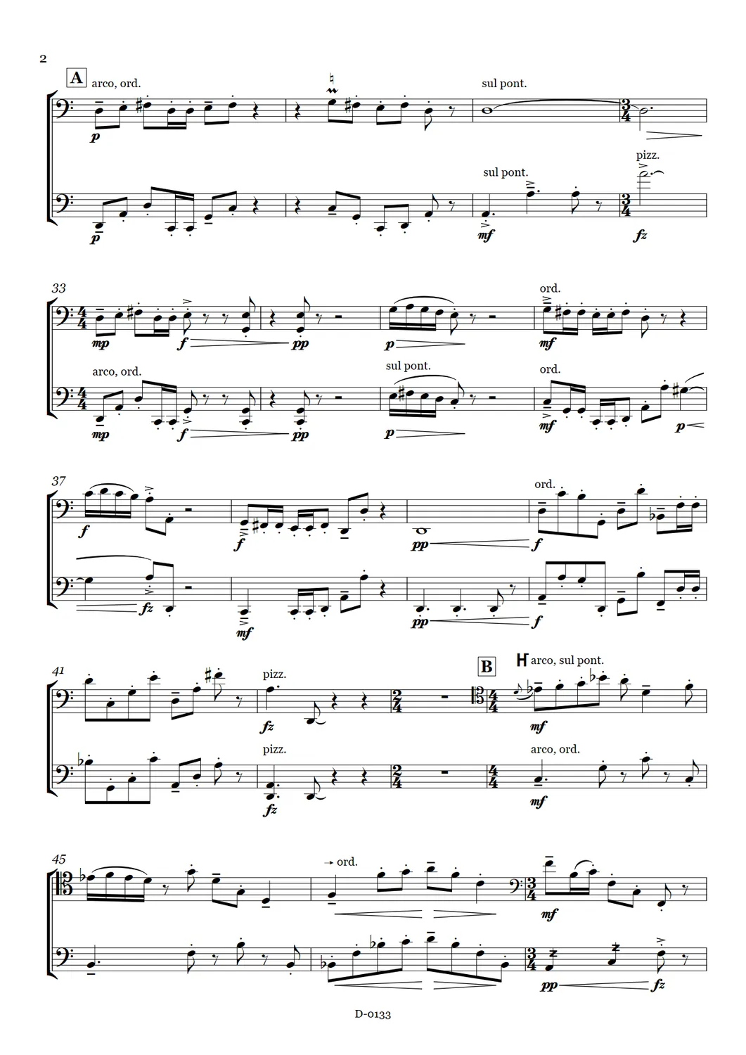 Are Musik Verlag Schultheiss pas de deux 2 Celli Noten