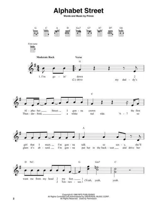 Paul Beuscher Prince Very Best Of Ukulelenoten 64 Seiten