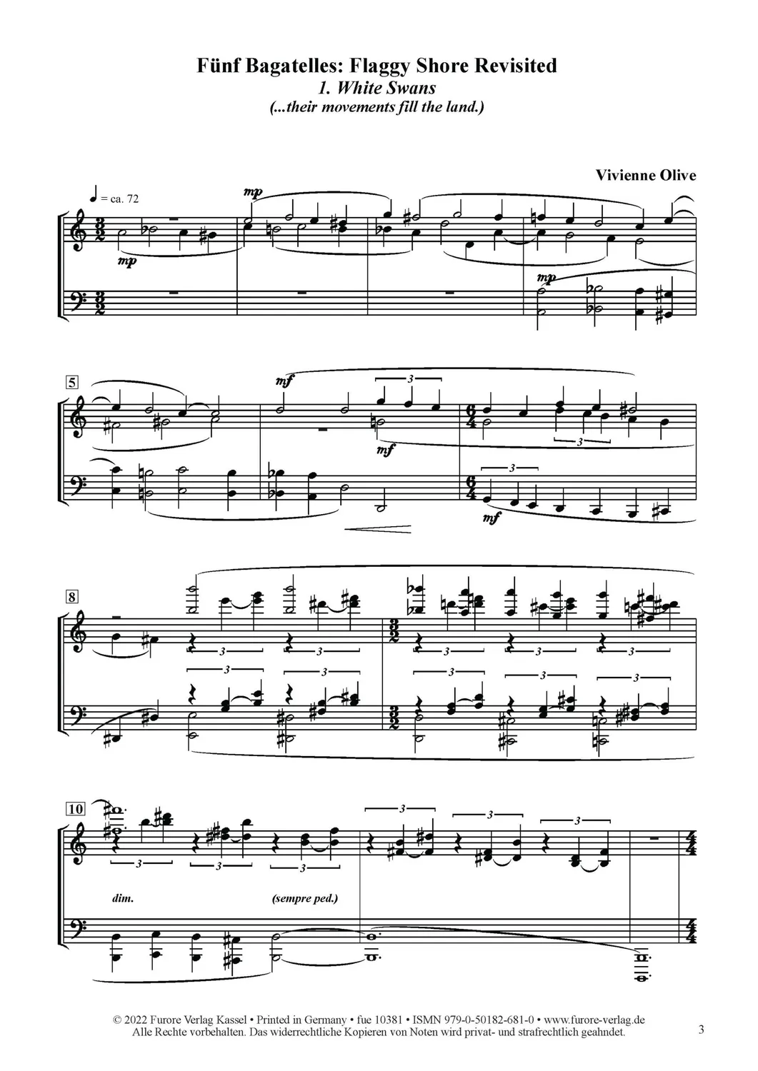 Furore Edition 5 Bagatelles: Flaggy Shores Revisited Noten für Klavier solo