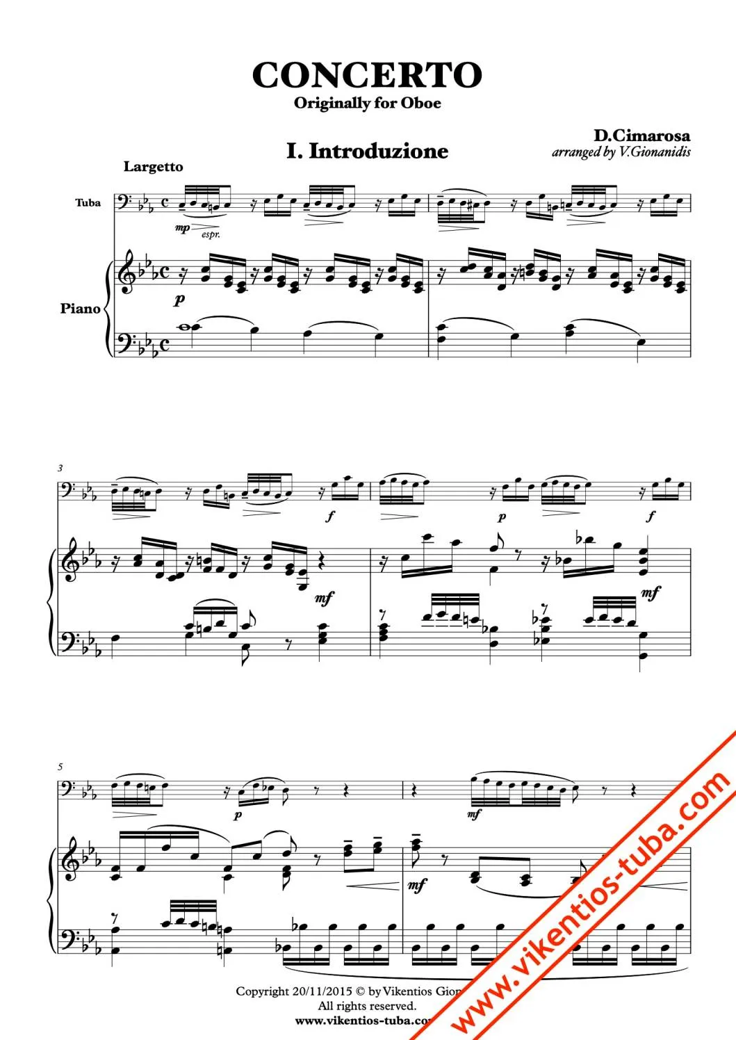 Vikentios Gionanidis Concerto Noten