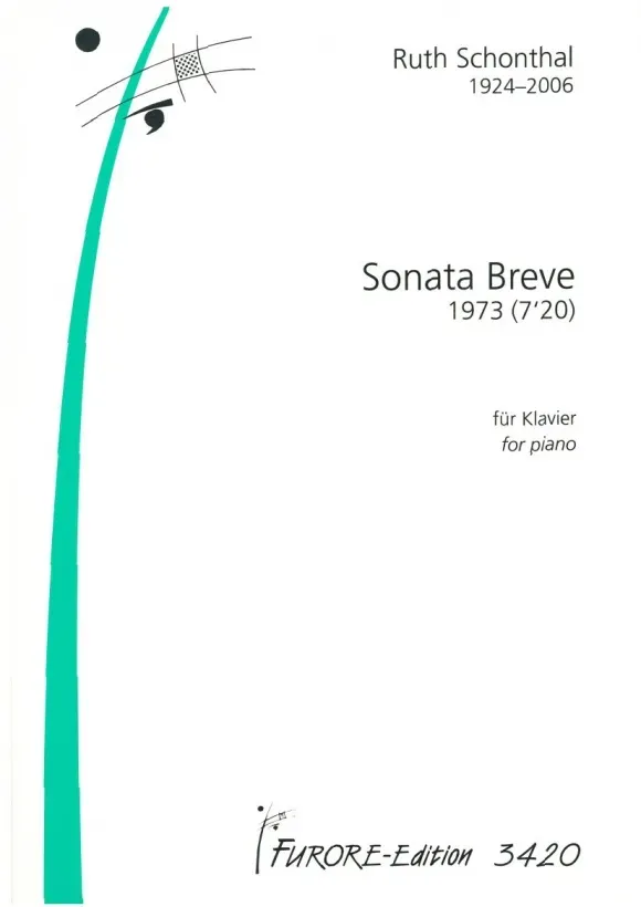 Furore Edition Sonata Breve Klaviernoten Partitur 1973