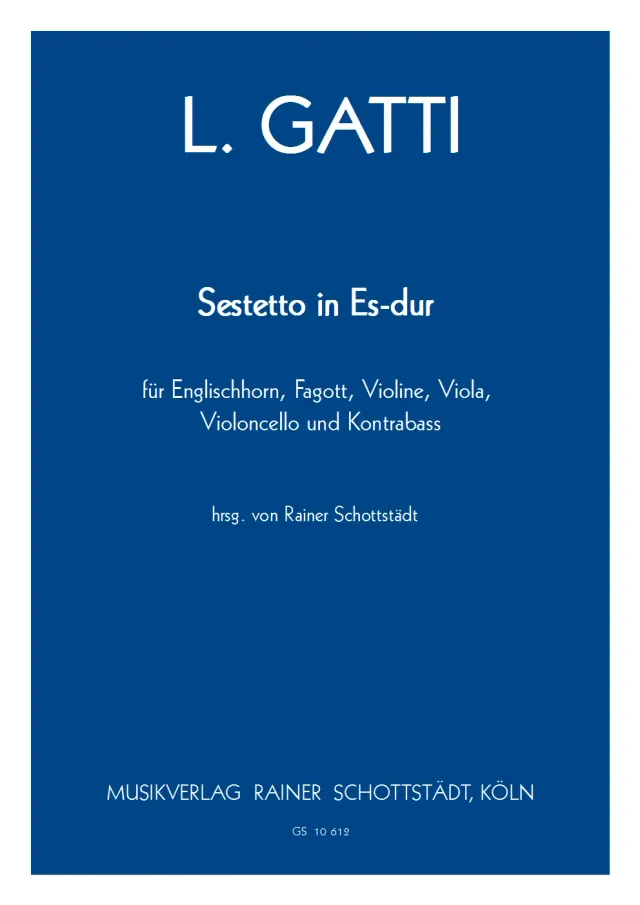 Musikverlag Rainer Schottstädt Sestetto für Englischhorn, Fagott und Streicher