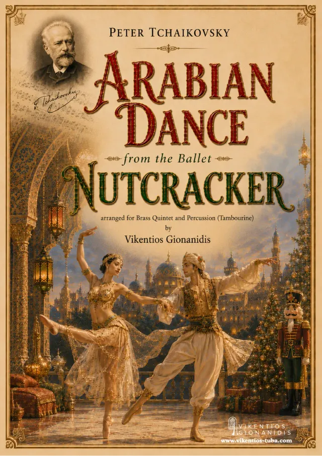 Vikentios Gionanidis Arabian Dance from Nutcracker Noten Blechbläserquintett