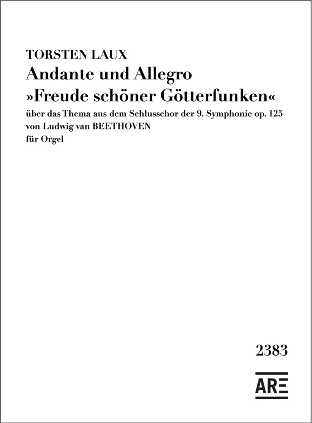 Are Musik Verlag Laux Freude schöner Götterfunken Orgelnoten