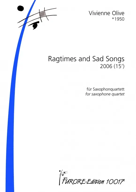 Furore Edition Ragtimes and Sad Songs Noten Saxophonquartett