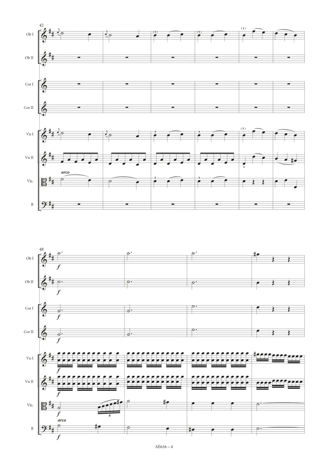 Artaria Saint-Georges Symphony in D major Op. 11 No. 2 Partitur