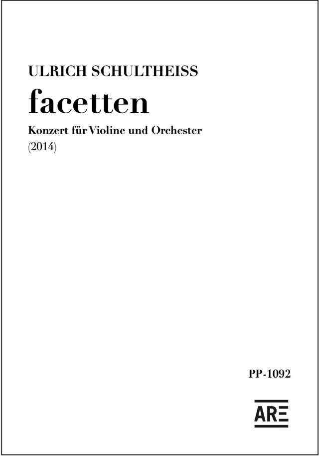 Are Musik Verlag facetten Violine Orchester Noten 11 Min