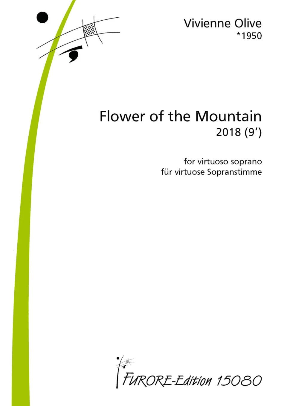Furore Edition Flower of the Mountain Noten für Gesang