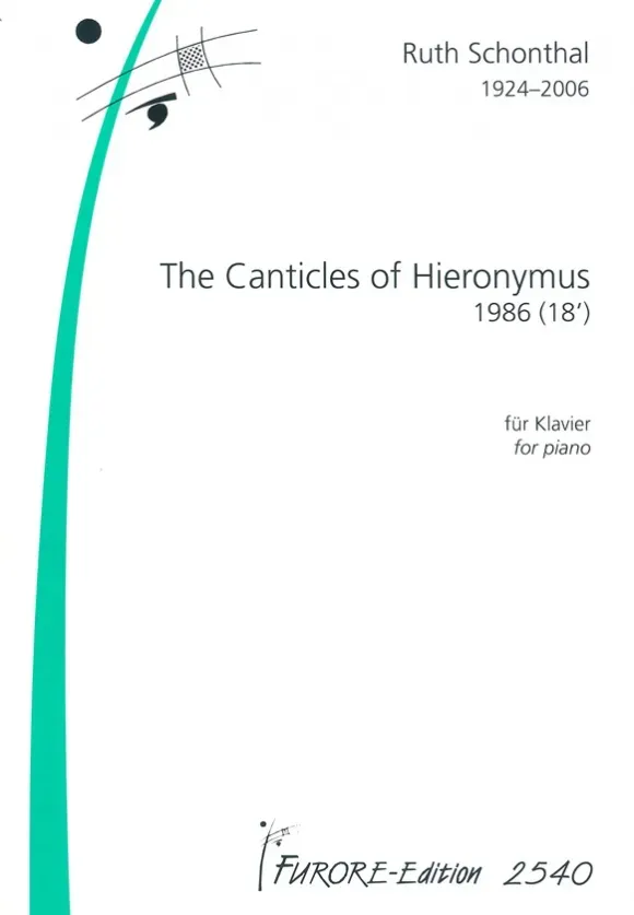 Furore Edition The Canticles of Hieronymus Klaviernoten schwer