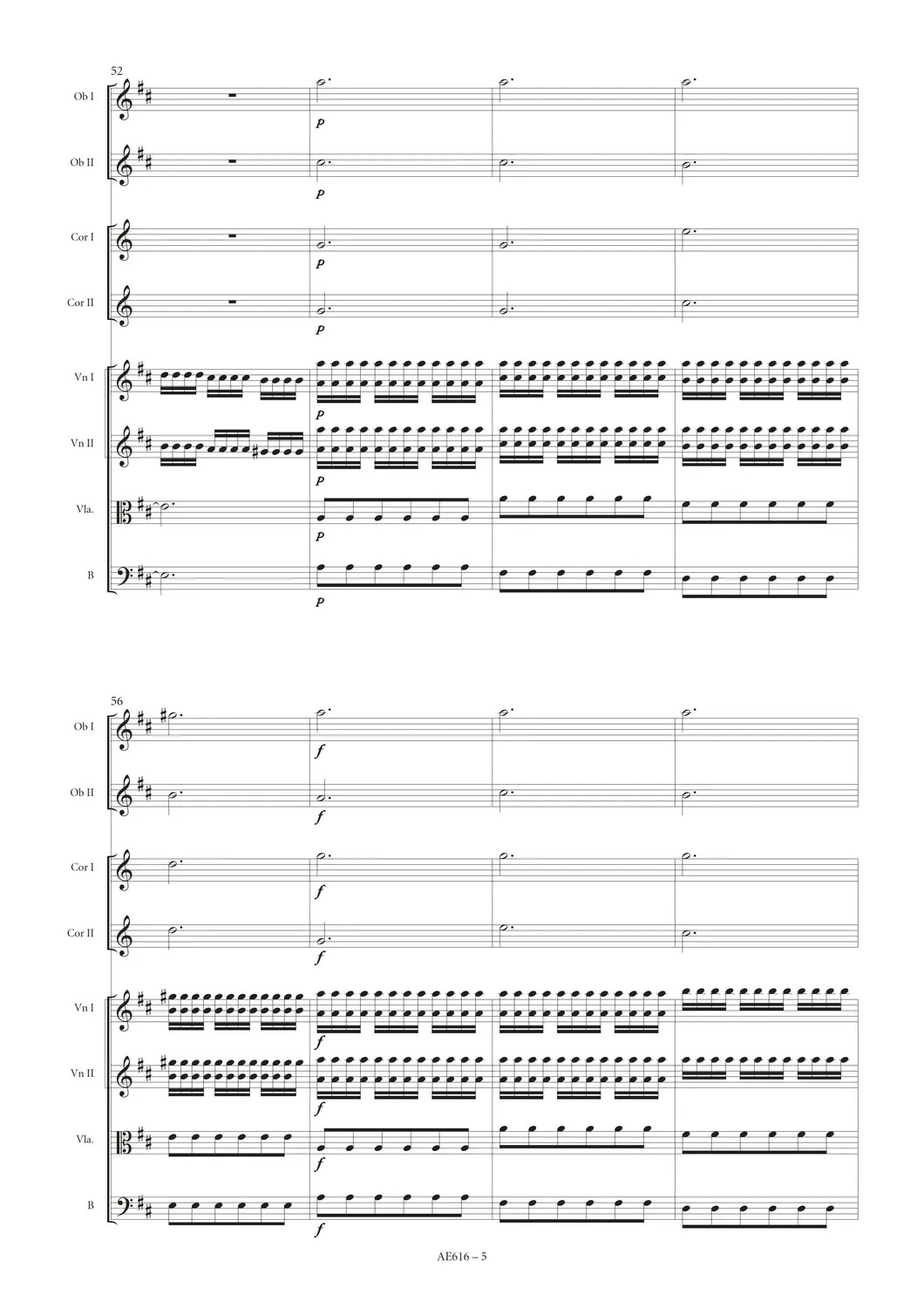 Artaria Saint-Georges Symphony in D major Op. 11 No. 2 Partitur